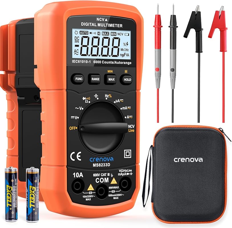 Crenova Auto Ranging Multimeter Measuring Backlight